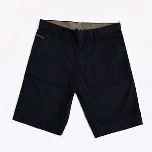 Diesel Men's Black Flat Front Chino Shorts